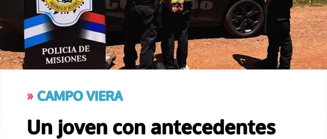 Un joven con antecedentes volvió a ser detenido tras el robo de un celular