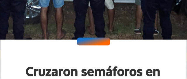 Alem: cruzaron semáforos en rojo, dieron positivo en alcoholemia y terminaron detenidos