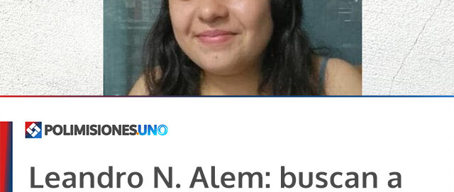 Leandro N. Alem: buscan a una menor de 15 años que no regresó a su hogar