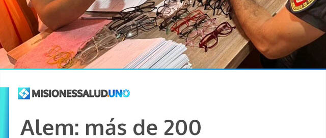 Alem: más de 200 atenciones oftalmológicas gratuitas para la familia policial y entrega de anteojos